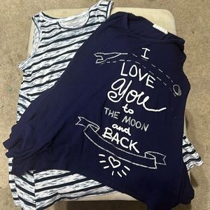 Little girls Btween and Wonder Nation tank top size 6